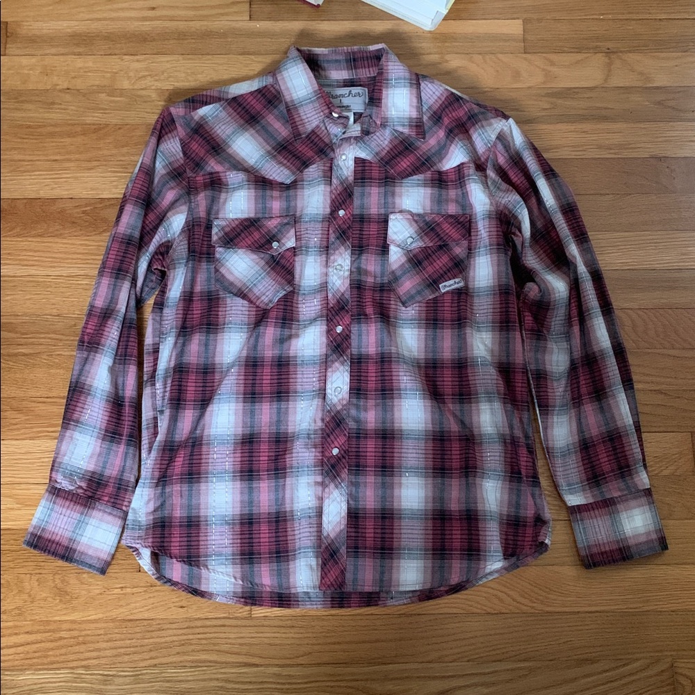 Wrangler “Wrancher” Western Pearl Snap Shirt